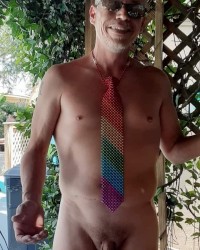 Naked at the pool photo