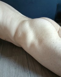 A White 9inch COCK photo