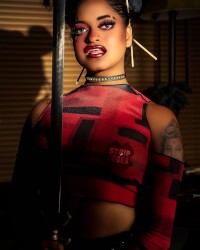 Chun Li meets Harley Quinn Sam SIngh Cosplay photo