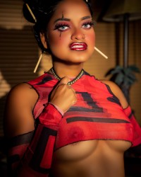 Chun Li meets Harley Quinn Sam SIngh Cosplay photo