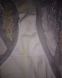 Gf's dirty panties, her toys, my cumshots and creepshots of her photo