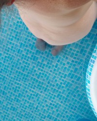 Skinny dipping in the pool photo