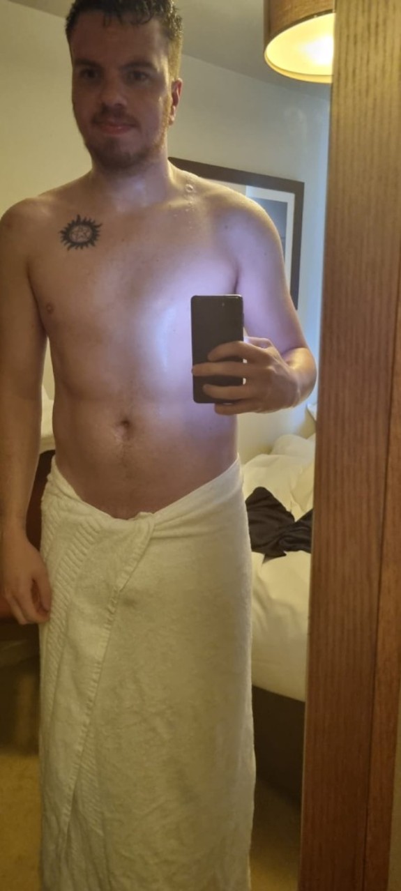 After shower and bulge photo
