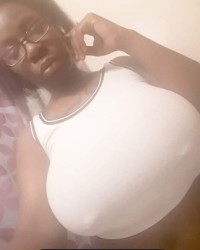 My sexy ebony woman with Huge tits and fat soft ass photo