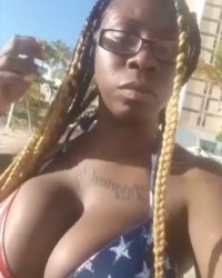 My sexy ebony woman with Huge tits and fat soft ass photo