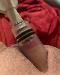 Growing my clit…. photo