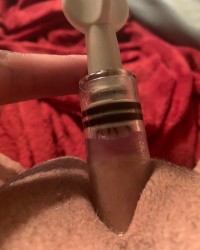 Growing my clit…. photo