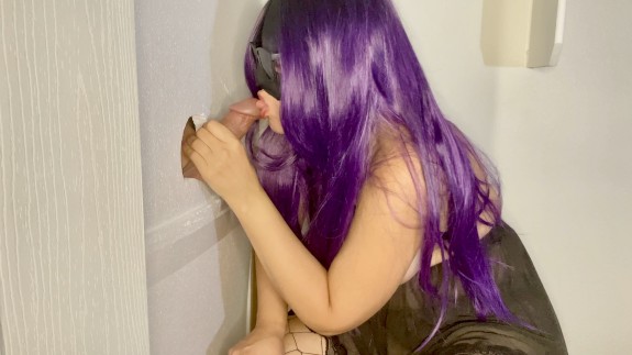 Goth Gloryhole Blowjob photo