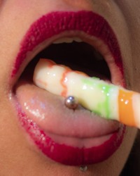 PLEASE! Fill my mouth, Daddy 🤤 photo