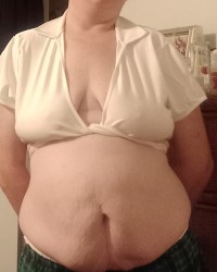 Curvy Hot MILF in School Outfit. photo