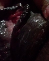 Close up of my sticky pussy after a quick cum photo