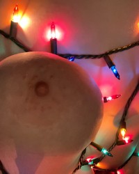 Festive boobs photo