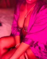 Pretty brown natural ebony titties 💜 photo