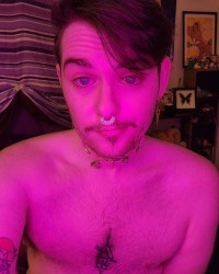 Sucking a fake werewolf cock, and thinking of you. photo