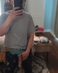 Hard cock at work photo