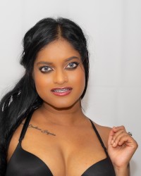 Black Corset Indian Girl photo