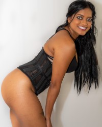Black Corset Indian Girl photo