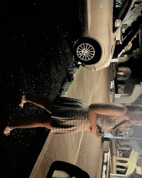 Showing off in public photo