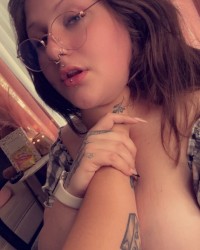 Cute BBW in Glasses Like to be Dominated photo