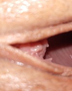 Wife's gaping pussy creampie close-up