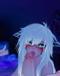 Girl fucks futa in VR photo