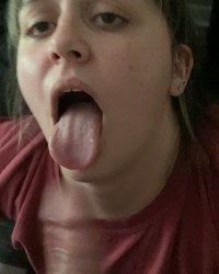 Gagging and choking with a bite photo
