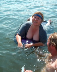 Peppermint Plays With Pussy On The Boat After Flashing Tits To Everyone!! photo