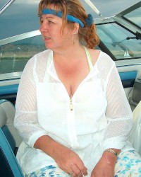 Peppermint Plays With Pussy On The Boat After Flashing Tits To Everyone!! photo