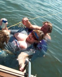 Peppermint Plays With Pussy On The Boat After Flashing Tits To Everyone!! photo