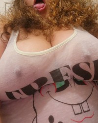 Lil-Ryda thick self in blue wet thong photo