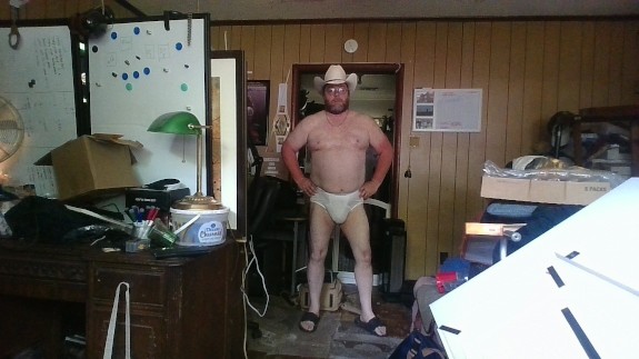 Got a Little Too Much Sun on A Job Site, Best Way to Deal is by Being Naked