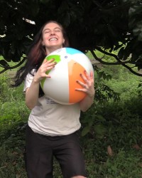 Beach balls and flashing custom pictures photo