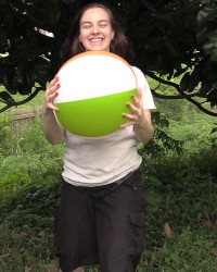 Beach balls and flashing custom pictures photo