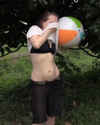 Beach balls and flashing custom pictures photo