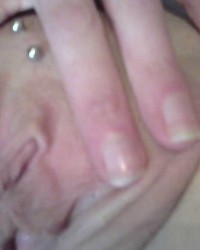 BETHS PUSSY CLOSE UP SPREAD N OPEN photo