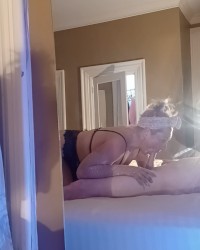 Cheating Husband Gets A Sloppy Blowjob photo