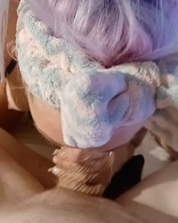 Cheating Husband Gets A Sloppy Blowjob photo