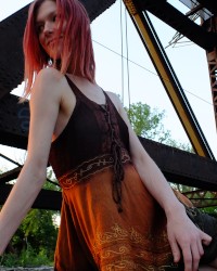 Outdoors, Step, Photoshoot, skinny, up-skirt, fun, adventures photo