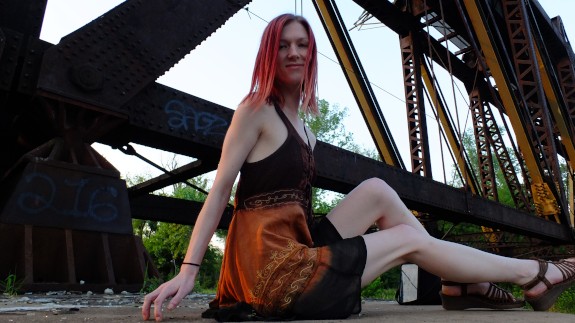Outdoors, Step, Photoshoot, skinny, up-skirt, fun, adventures