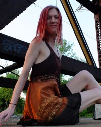 Outdoors, Step, Photoshoot, skinny, up-skirt, fun, adventures photo