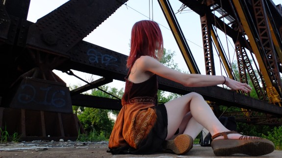 Outdoors, Step, Photoshoot, skinny, up-skirt, fun, adventures