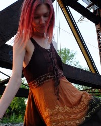 Outdoors, Step, Photoshoot, skinny, up-skirt, fun, adventures photo
