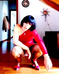 Red dress photo
