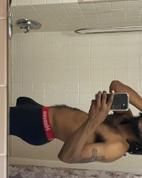 Bored in bathroom photo