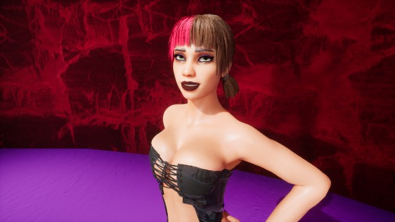 Erotic photo session with young and slutty girl