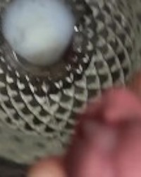 cumming in stemware 500 likes and I’ll drink it all next time photo