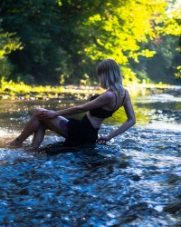 WET PHOTO IN NATURE OUTDOORS photo