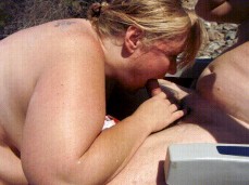 Just another beach Blowjob gif