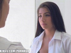 Megan Salinas thighs wide lesbian gif