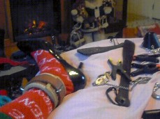 two stilletto pumps gif